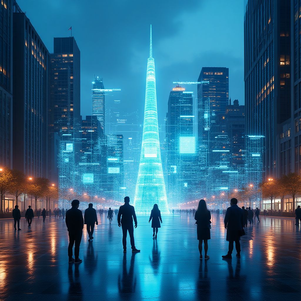 Concepto futurista de inversiones en Argentina